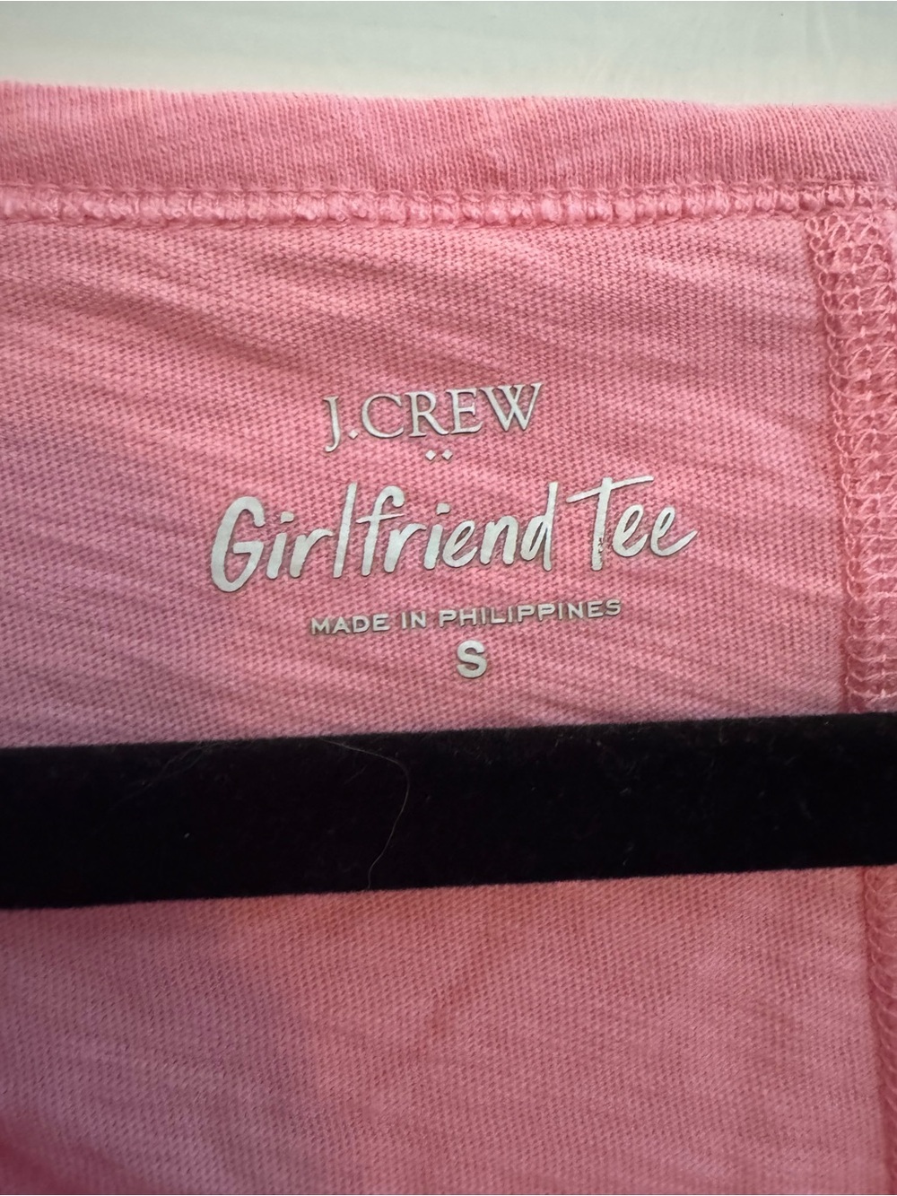 2/6$ JCrew Womens 100% Cotton Girlfriend Tee Coral Small - Picture 2 of 4